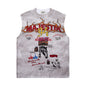 MAJESTIK Studded Washed Graphic Sleeveless T-Shirt ¡ª hero