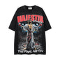 MAJESTIK Washed Black Graphic Short-Sleeve T-Shirt ¡ª hero