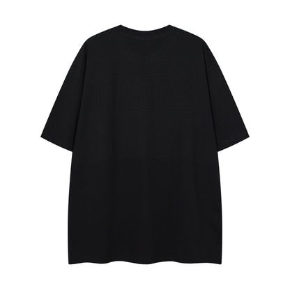 MAJESTIK Distressed Rhinestone Graphic T-Shirt ¡ª back