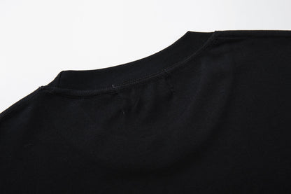 MAJESTIK Distressed Rhinestone Graphic T-Shirt ¡ª detail