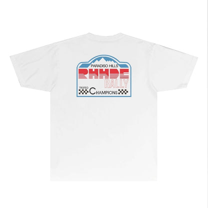 Rhude T-shirts Printed Trendy Pure Cotton