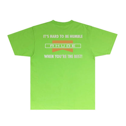 Rhude T-shirts Printed Trendy Pure Cotton
