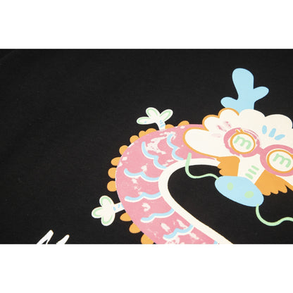 Maison Margiela T-shirt Dragon Print Crew Neck Loose Short Sleeve T-shirt