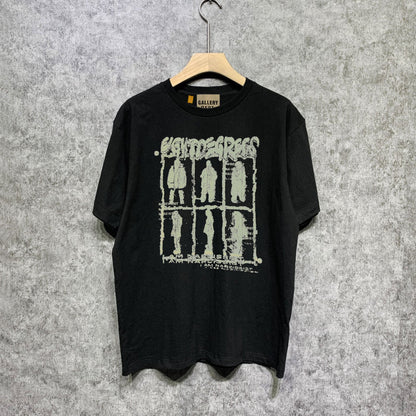 Gallery Dept T Shirt Retro Printed Loose Short-Sleeved Shirt