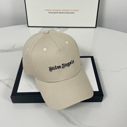 Palm Angels hats flame alphabet palm tree embroidered distressed baseball cap