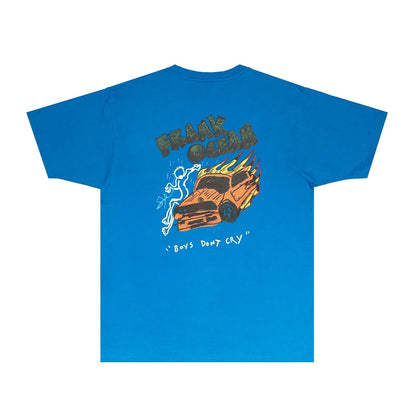 Gallery Dept T Shirt Retro Printed Loose Short-Sleeved Shirt