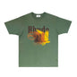 Rhude T-shirts Printed Trendy Pure Cotton