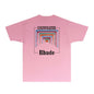 Rhude T-shirts Printed Trendy Pure Cotton