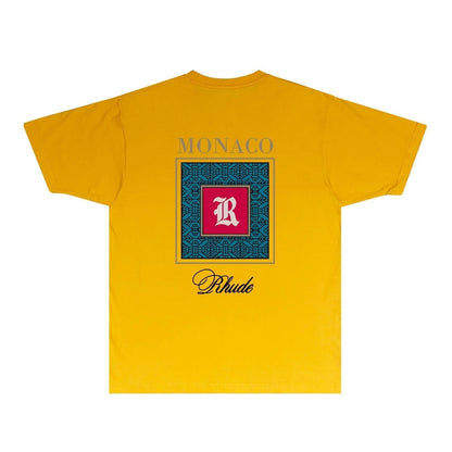 Rhude T-shirts Printed Trendy Pure Cotton