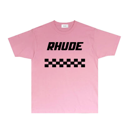 Rhude T-shirts Printed Trendy Pure Cotton