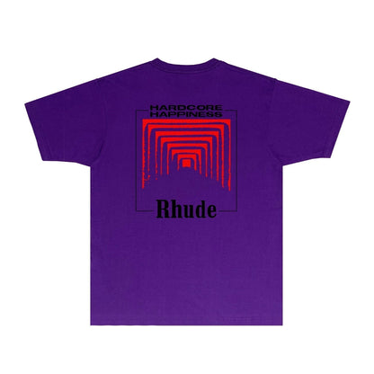 Rhude T-shirts Printed Trendy Pure Cotton