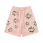 Denim Tears Shorts Yellow floral cotton