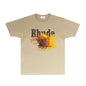 Rhude T-shirts Printed Trendy Pure Cotton