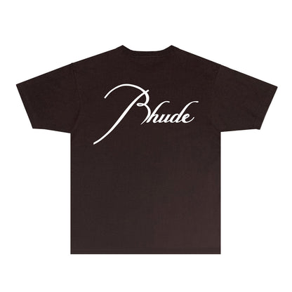 Rhude T-shirts Printed Trendy Pure Cotton