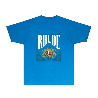 Rhude T-shirts Printed Trendy Pure Cotton