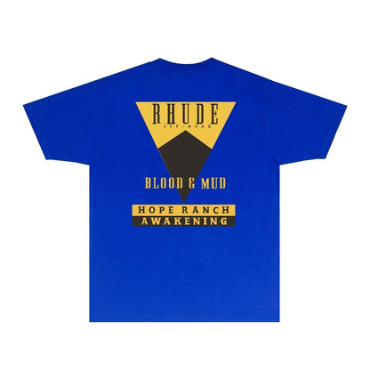 Rhude T-shirts Printed Trendy Pure Cotton