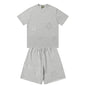Denim Tears T-shirt & Shorts 2 Piece Set Rhinestones