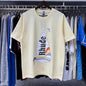 Rhude T-shirts Sailing Printed Cotton Casual Short Sleeves Men and Women