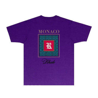 Rhude T-shirts Printed Trendy Pure Cotton