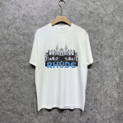 Rhude T-shirts Printed Trendy Pure Cotton