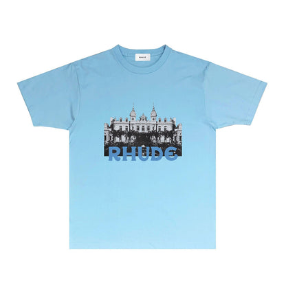 Rhude T-shirts Printed Trendy Pure Cotton