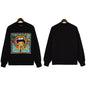 Palm Angels Sweatshirts Painted Mouth Logo Print Long Sleeve Crew Neck Sweater