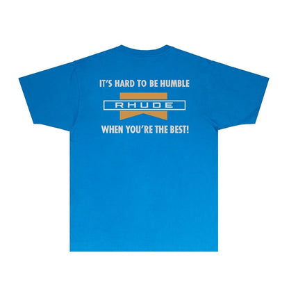 Rhude T-shirts Printed Trendy Pure Cotton