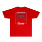 Rhude T-shirts Printed Trendy Pure Cotton