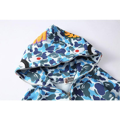 Bathing Ape Hoodie Spring and Autumn Zipper Hoodie Sweater