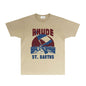 Rhude T-shirts Printed Trendy Pure Cotton