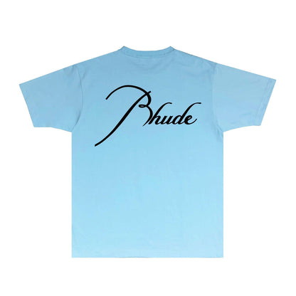 Rhude T-shirts Printed Trendy Pure Cotton