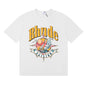 Rhude T-shirts Sailing Nautical Printing Cotton Casual Short Sleeves Men and Women