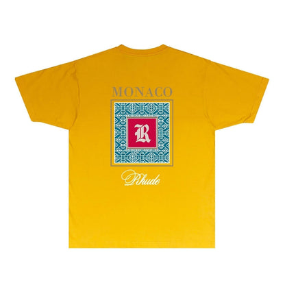 Rhude T-shirts Printed Trendy Pure Cotton