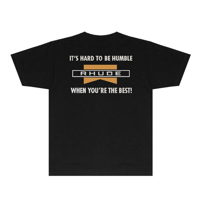 Rhude T-shirts Printed Trendy Pure Cotton