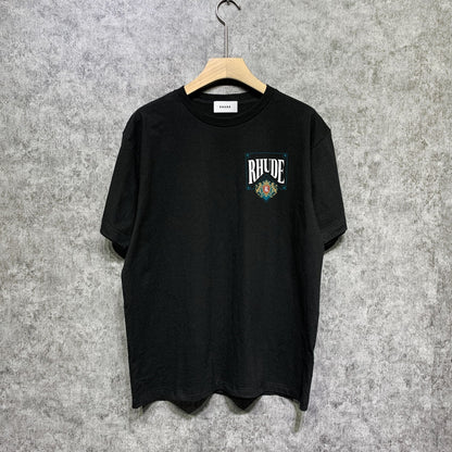 Rhude T-shirts Printed Trendy Pure Cotton