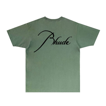 Rhude T-shirts Printed Trendy Pure Cotton