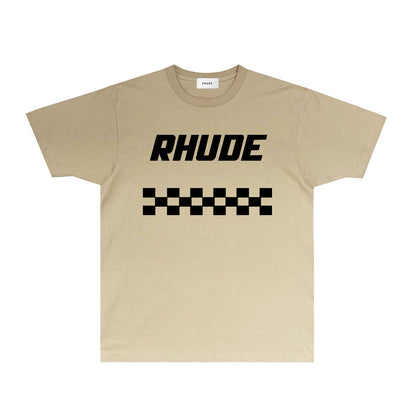 Rhude T-shirts Printed Trendy Pure Cotton