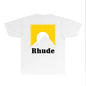 Rhude T-shirts Printed Trendy Pure Cotton