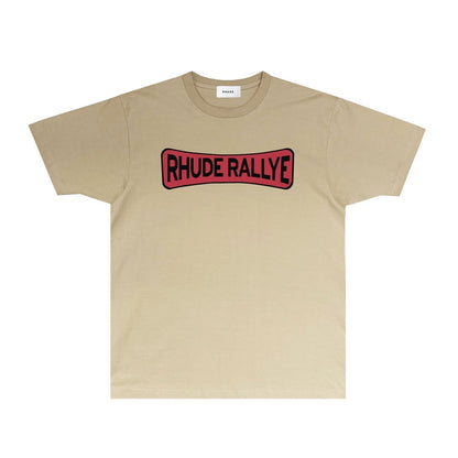 Rhude T-shirts Printed Trendy Pure Cotton