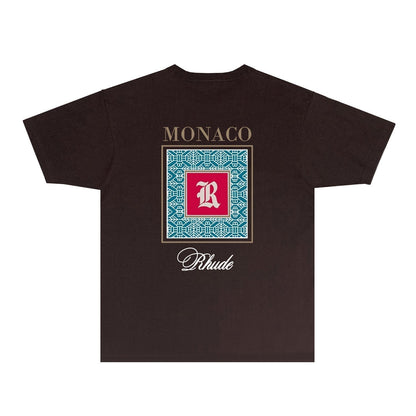 Rhude T-shirts Printed Trendy Pure Cotton