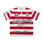 MAJESTIK Striped Crest Graphic Polo Shirt ¡ª hero